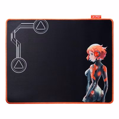 Mousepad Gamer XPG Battleground L-BK/OGCWW de Microfibra Negro con Base Antiderrapante y Superficie Optimizada